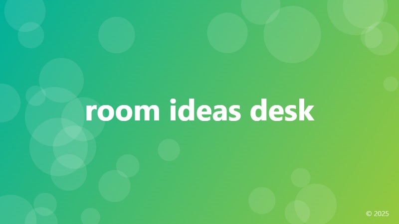 room ideas desk