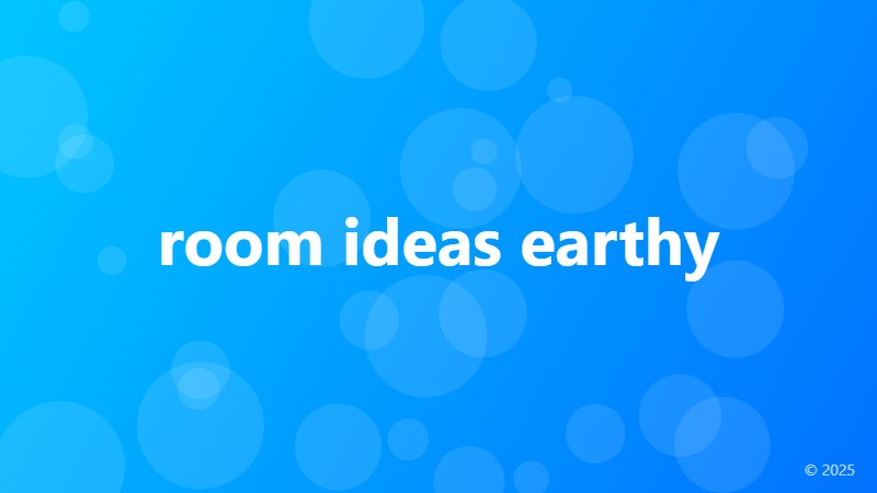 room ideas earthy