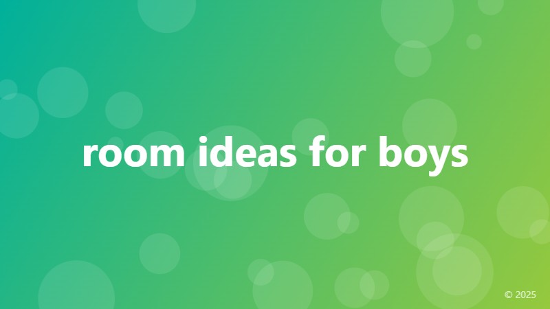 room ideas for boys