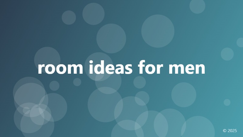 room ideas for men