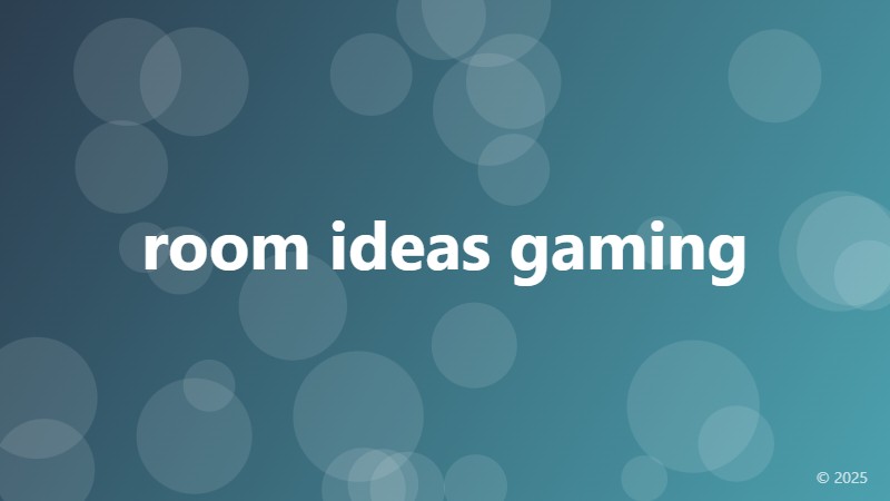 room ideas gaming