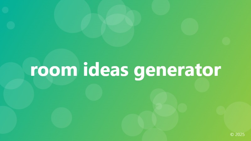 room ideas generator