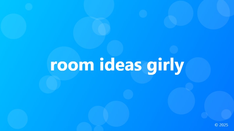 room ideas girly