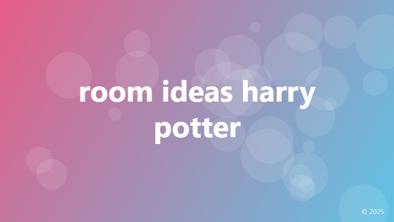 room ideas harry potter