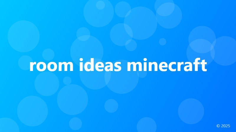 room ideas minecraft
