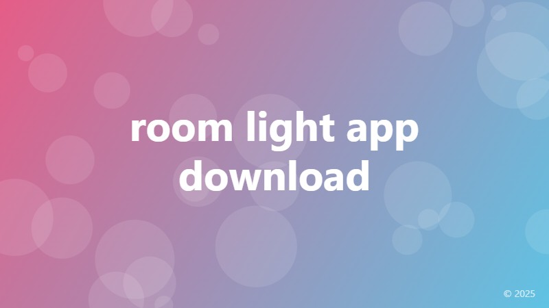 room light app download