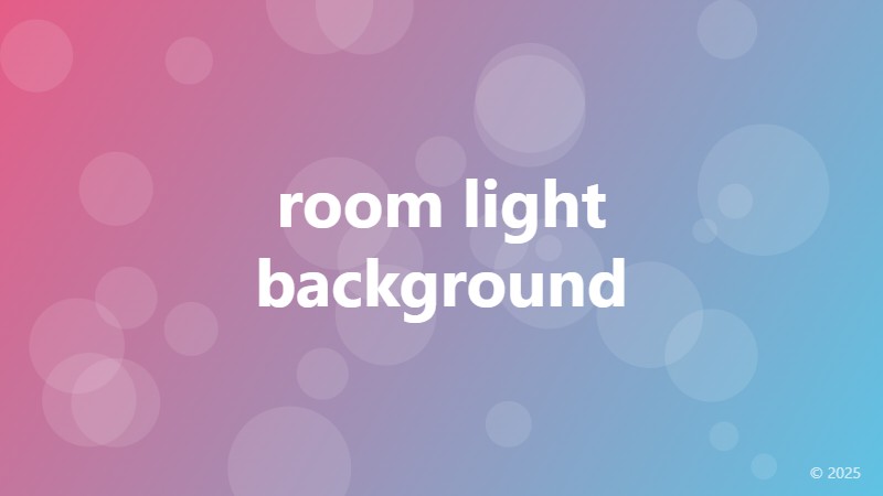room light background
