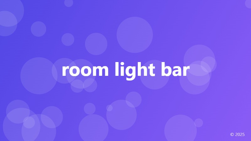 room light bar