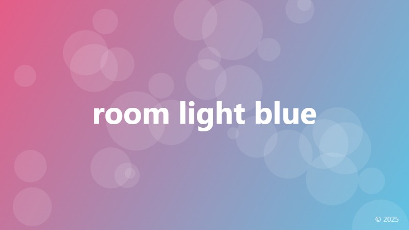 room light blue