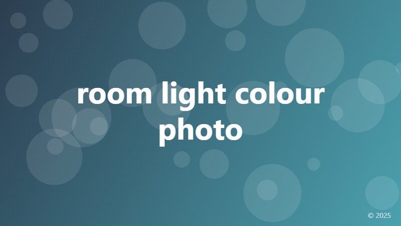 room light colour photo