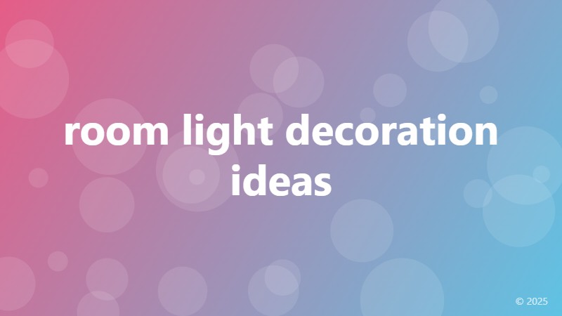 room light decoration ideas
