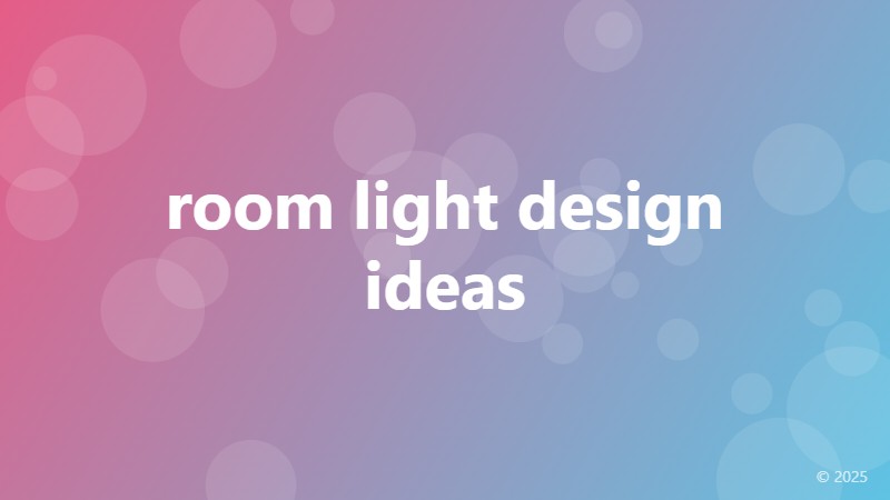 room light design ideas