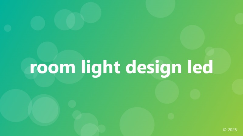 room light design led