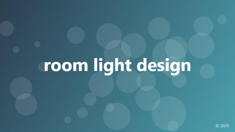 room light design