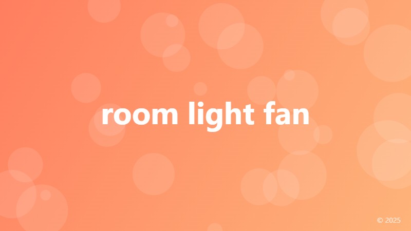 room light fan