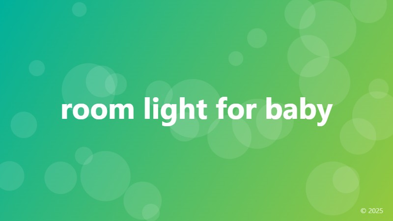 room light for baby