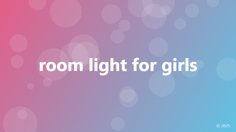 room light for girls