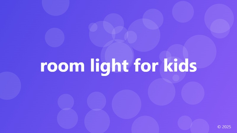 room light for kids