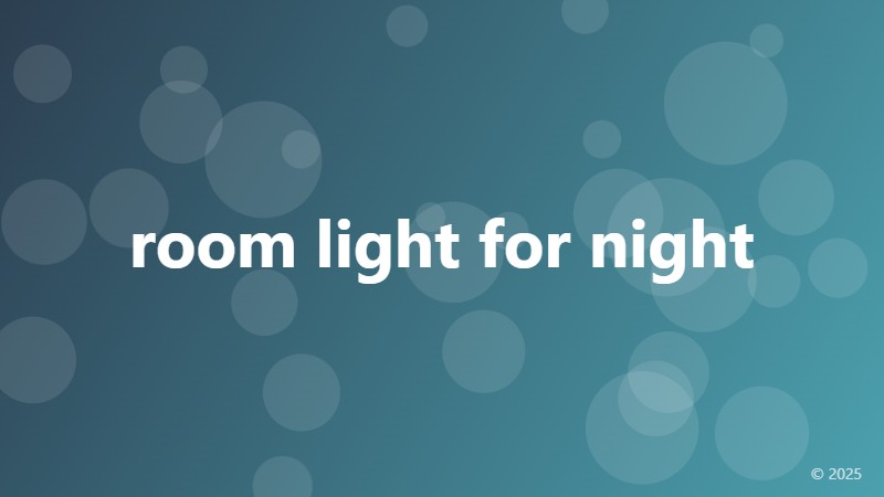 room light for night