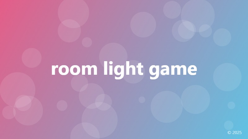 room light game