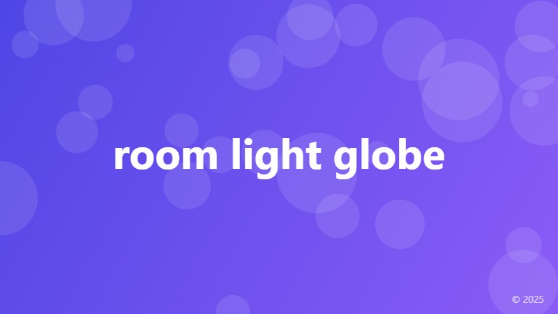 room light globe