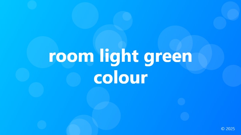room light green colour