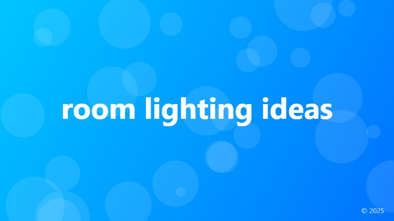 room lighting ideas