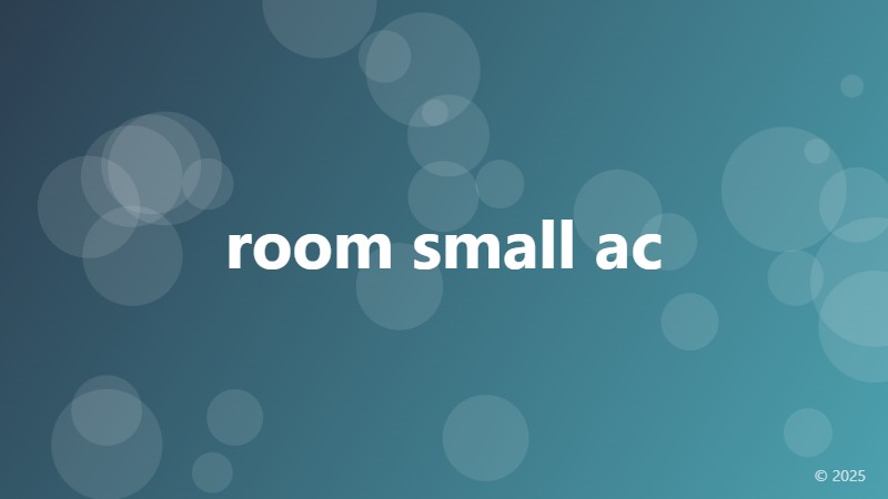 room small ac