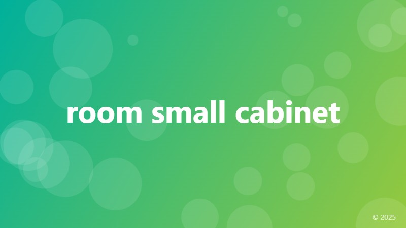 room small cabinet