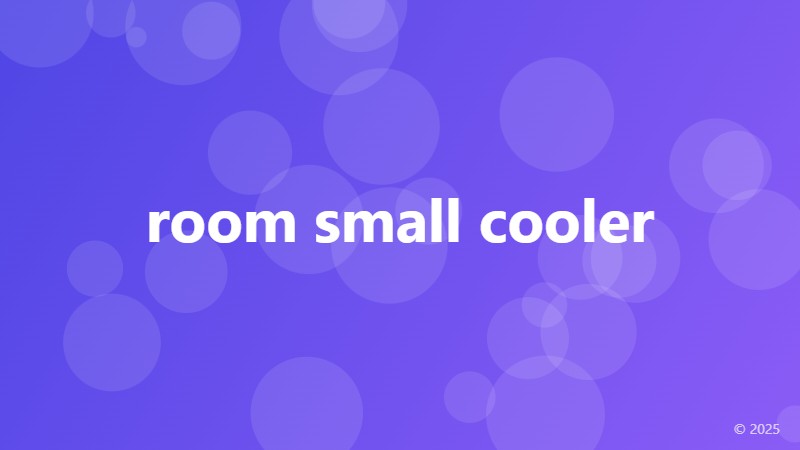 room small cooler