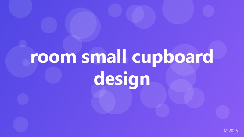 room small cupboard design