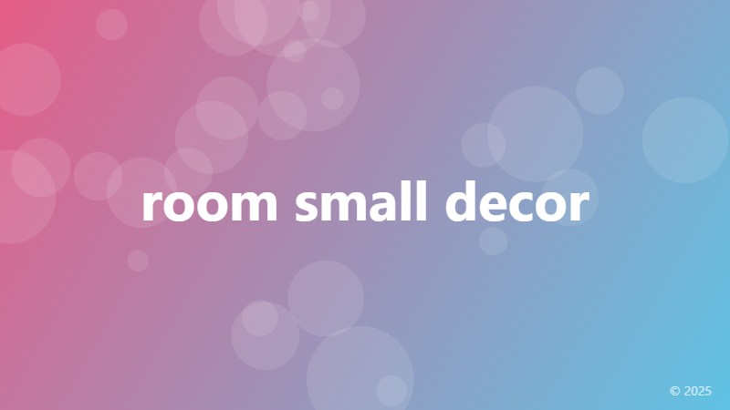 room small decor