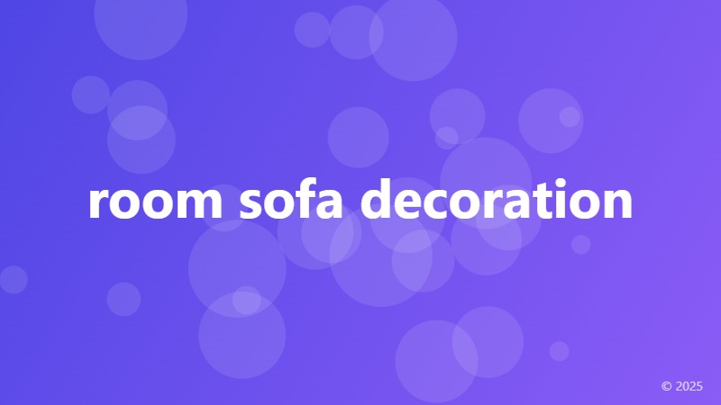 room sofa decoration