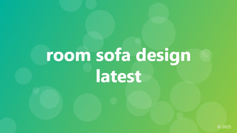 room sofa design latest