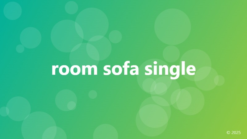 room sofa single