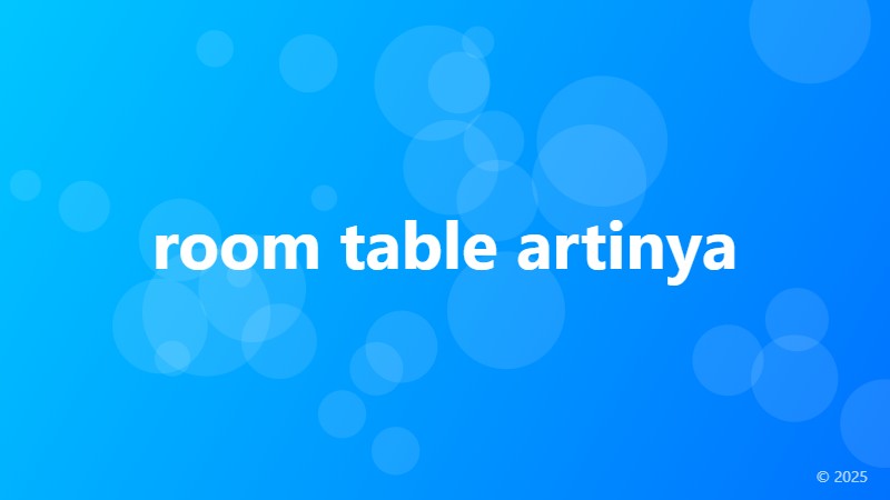 room table artinya