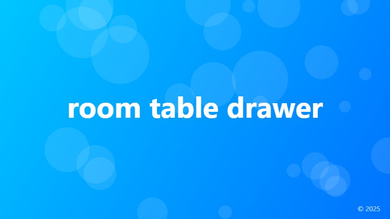 room table drawer