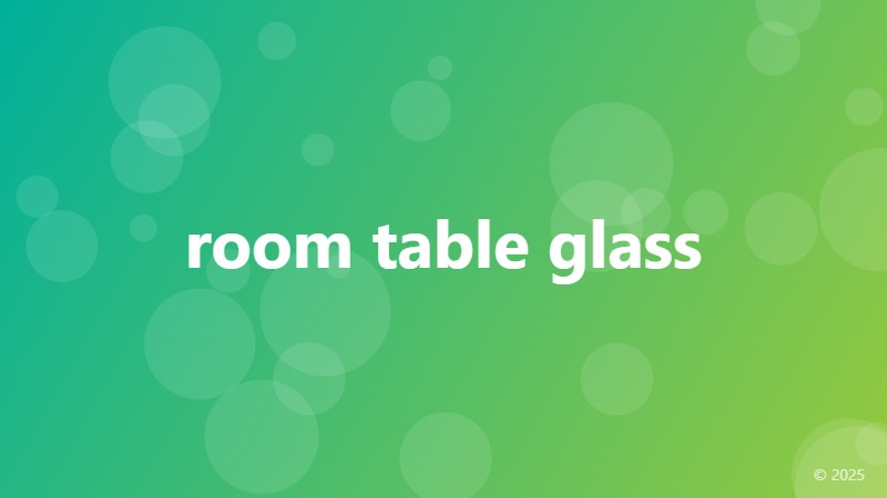 room table glass