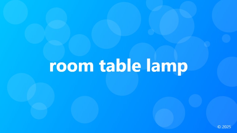 room table lamp