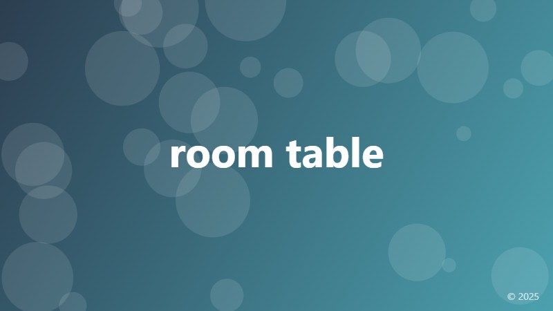 room table