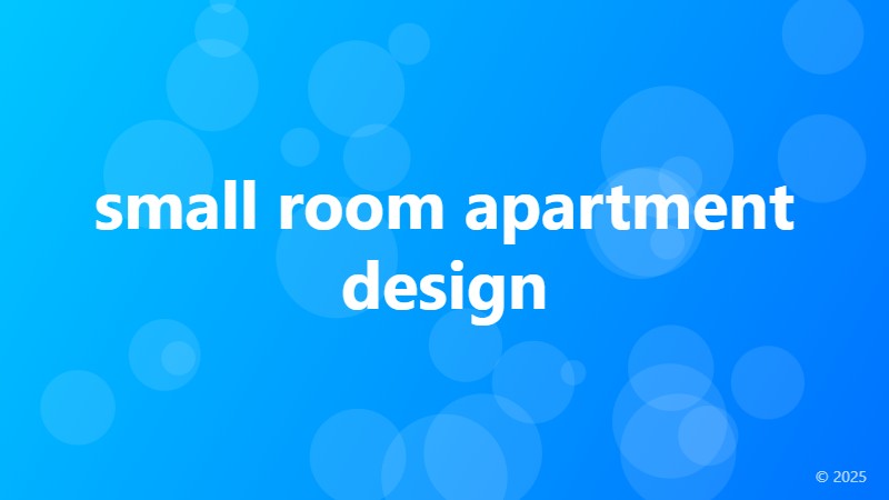 small room apartment design