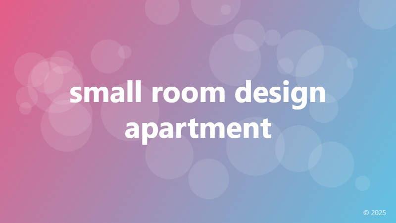 small room design apartment
