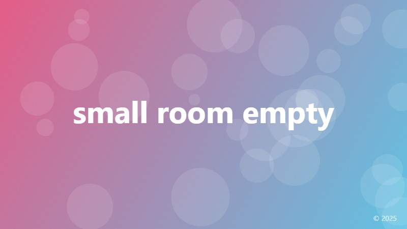 small room empty
