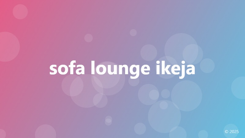 sofa lounge ikeja