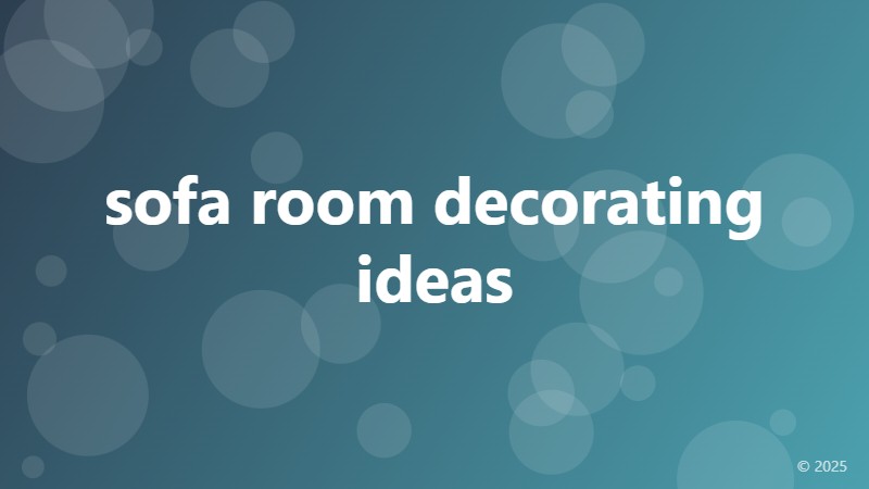 sofa room decorating ideas
